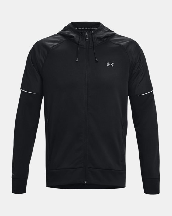 เสื้อฮู้ด Armour Fleece® Storm Full-Zip สำหรับผู้ชาย in Black image number 10
